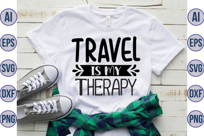 Travel is My Therapy svg