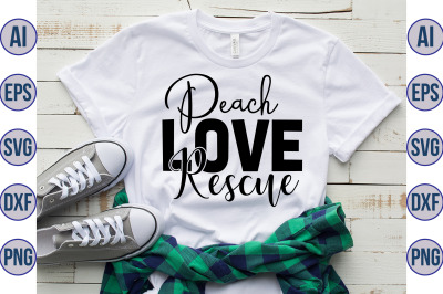 Peach Love Rescue svg