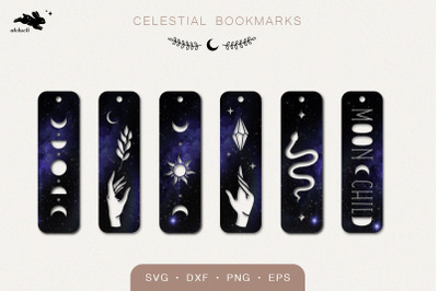 Celestial Bookmarks SVG bundle