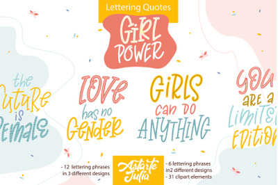 Girl Power - Lettering quotes