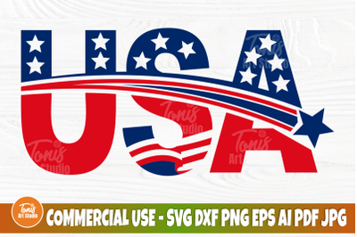 USA SVG Cut File, Patriotic Svg, 4th of July Svg, America Svg, T-Shirt Design, Independence day Svg, American Flag Svg, Fourth of July Svg