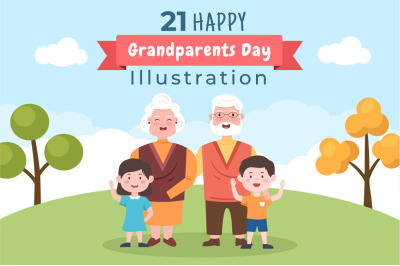 21 Happy Grandparents Day Illustration