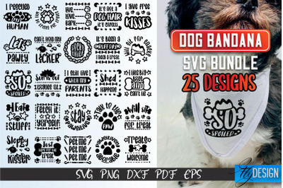 Dog Bandana SVG | Dogs SVG Bundle | Pet Lovers Bundle | Paws