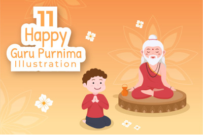 11 Happy Guru Purnima Illustration