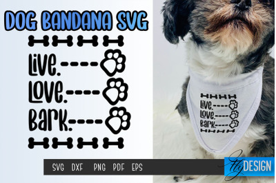 Dog Bandana SVG | Dogs SVG | Pet Lovers | Paws