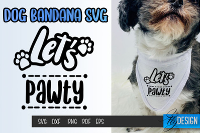 Dog Bandana SVG | Dogs SVG | Pet Lovers | Paws