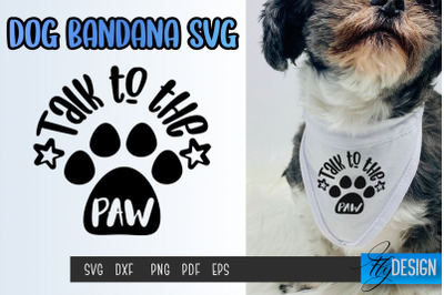 Dog Bandana SVG | Dogs SVG | Pet Lovers | Paws