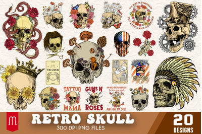 Retro Skull Sublimation Bundle