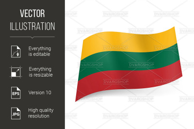 State flag of Lithuania.