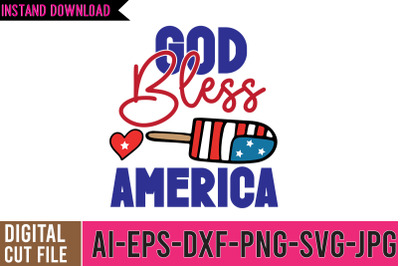 God bless America SVG Cut File , 4th of july SVG Design