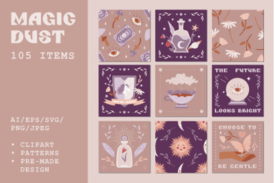 Magic Dust | Clipart + Patterns