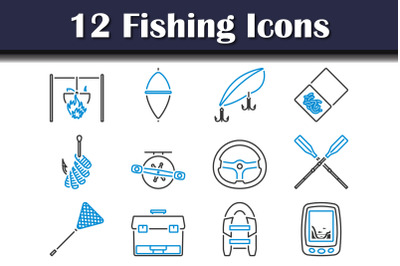 Fishing Icon Set