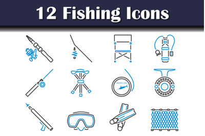 Fishing Icon Set