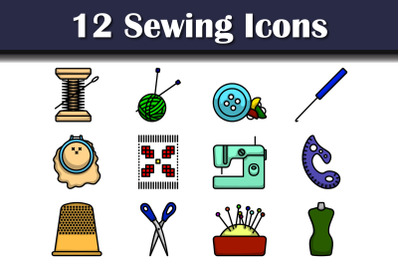 Sewing Icon Set