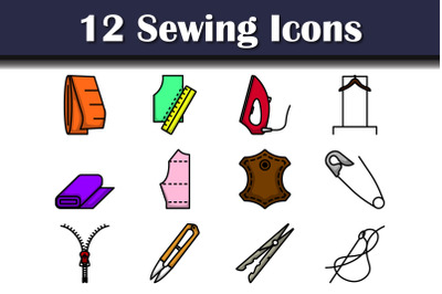 Sewing Icon Set