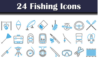 Fishing Icon Set