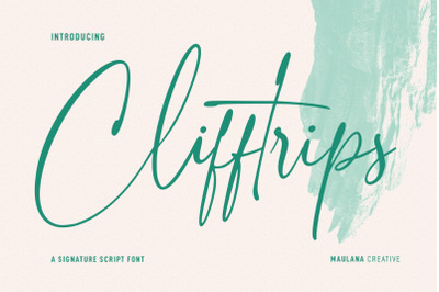 Clifftrips Signature Script Font