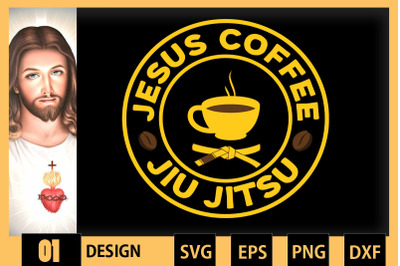 Jiu Jitsu Jesus and Coffee Lover