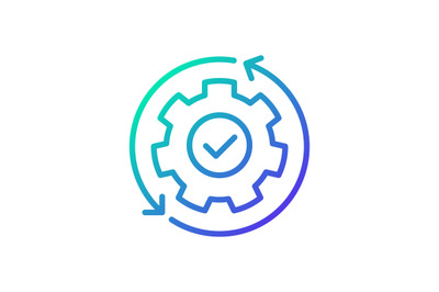 Automation gradient linear vector icon