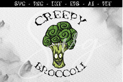 Creepy broccoli, Vegetables SVG