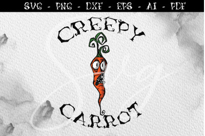 Creepy carrot, Vegetables SVG