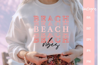 Beach Vibes Cut File SVG