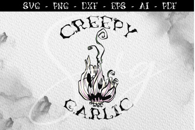 Creepy garlic, Vegetables SVG