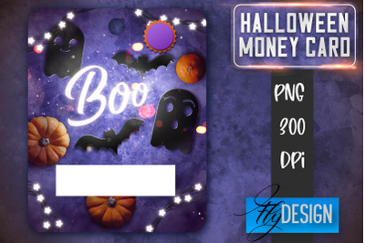 Halloween Money Card PNG Design | Halloween Money Holder | Pumpkin PNG