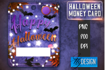 Halloween Money Card PNG Design | Halloween Money Holder | Pumpkin PNG