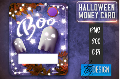 Halloween Money Card PNG Design | Halloween Money Holder | Pumpkin PNG