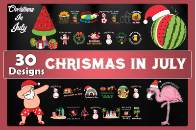 Chrismas in July Bundle SVG 30 designs