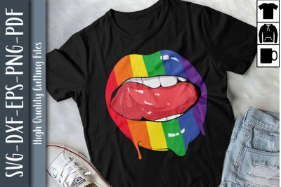 Cool LGBT Pride Lip And Tongue Gift