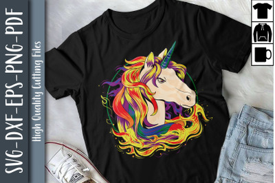 LGBT Pride Design Rainbow Unicorn