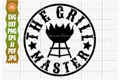 Grill Master SVG, Grilling PNG, Bbq Svg, Chef Dad