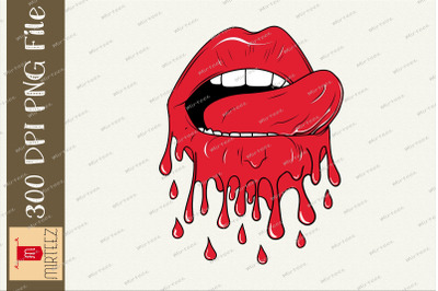 Melting Lip Graphic Sublimation