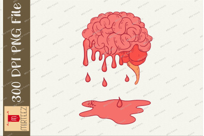 Melting Brain Graphic Sublimation