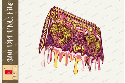 Melting Speaker Graphic Sublimation