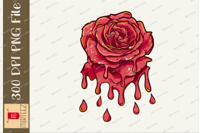 Melting Rose Graphic Sublimation