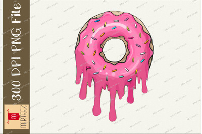 Melting Donut Graphic Sublimation