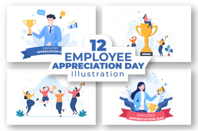 12 Employee Appreciation Day Illustration