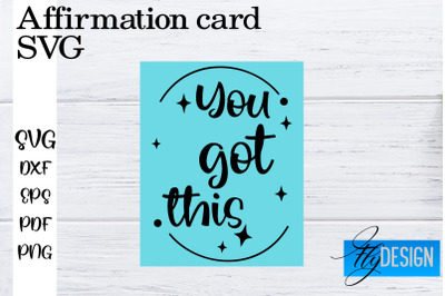 Affirmation Cards SVG | Positive Affirmation SVG