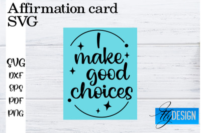 Affirmation Cards SVG | Positive Affirmation SVG