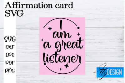 Affirmation Cards SVG | Positive Affirmation SVG