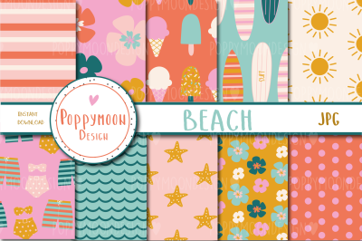 Beach paper set