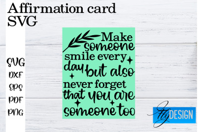 Affirmation Cards SVG | Positive Affirmation SVG