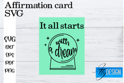 Affirmation Cards SVG | Positive Affirmation SVG