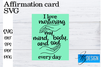 Affirmation Cards SVG | Positive Affirmation SVG