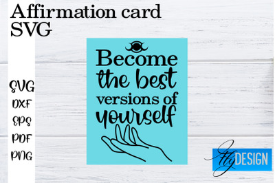 Affirmation Cards SVG | Positive Affirmation SVG