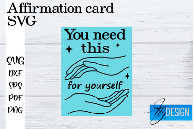 Affirmation Cards SVG | Positive Affirmation SVG