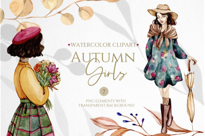 Autumn Girls Clipart